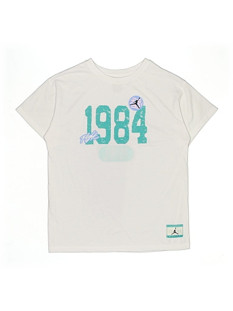 Pre-owned Air Jordan Kids' Short Sleeve T-shirt In Ivory