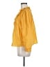 Faherty Yellow Long Sleeve Blouse Size M - photo 5