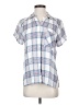 Rails Plaid Blue Short Sleeve Button-Down Shirt Size S - photo 1