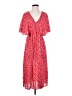 Hinge 100% Viscose Paisley Red Casual Dress Size XS - photo 1