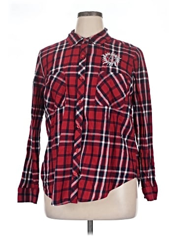 Walmart Long Sleeve Button-Down Shirt (view 1)