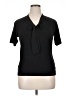 Talbots Black Short Sleeve Blouse Size XL - photo 1