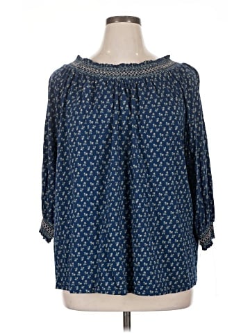 Chaps 3/4 Sleeve Blouse (view 1)