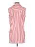 Style&Co Stripes Red Sleeveless Button-Down Shirt Size XS - photo 2