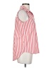Style&Co Stripes Red Sleeveless Button-Down Shirt Size XS - photo 4