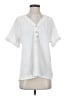 Andree by UNIT White Short Sleeve Blouse Size S - photo 1