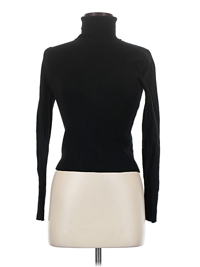 Pre-owned Zara Turtleneck Sweater In Black