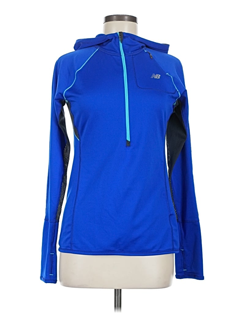 Pre-owned New Balance Fleece Jacket In Blue