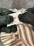 Unbranded 100% Polyester Stripes Silver Casual Pants Size M - photo 8