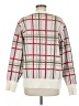 Bibi Plaid White Pullover Sweater Size M - photo 2