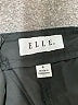 Elle 100% Cotton Chevron-herringbone Black Shorts Size 6 - photo 3