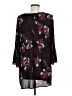 J.Jill 100% Polyester Burgundy 3/4 Sleeve Blouse Size M - photo 2