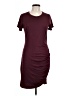 Assorted Brands Solid Burgundy Casual Dress Size L - photo 1