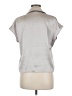 Unbranded Metallic Silver Short Sleeve Blouse Size MedEstimated - photo 2