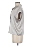Unbranded Metallic Silver Short Sleeve Blouse Size MedEstimated - photo 5