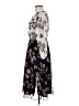 Ann Taylor 100% Polyester Floral Black Casual Dress Size 8 (petite) - photo 5