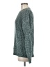 Pink Clover 100% Polyester Tweed Teal Pullover Sweater Size M - photo 5