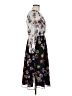Ann Taylor 100% Polyester Floral Black Casual Dress Size 8 (petite) - photo 4