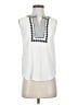 Ann Taylor 100% Polyester White Sleeveless Blouse Size XS (petite) - photo 1