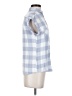 Rails 100% Rayon Checkered-gingham Blue Short Sleeve Button-Down Shirt Size XS - photo 4