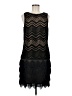 Max Studio 100% Polyester Chevron-herringbone Black Cocktail Dress Size M - photo 1