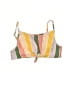 Hollister 100% Polyester Stripes Green Pink Swimsuit Top Size L - photo 1