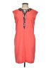 ERIN Erin Fetherston 100% Polyester Orange Pink Casual Dress Size 2 - photo 1