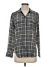 Equipment 100% Silk Tweed Gray Long Sleeve Silk Top Size XS - photo 1