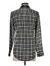 Equipment 100% Silk Tweed Gray Long Sleeve Silk Top Size XS - photo 2