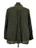Side Stitch 100% Lyocell Animal Print Green 3/4 Sleeve Blouse Size 4X - photo 2