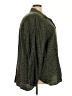 Side Stitch 100% Lyocell Animal Print Green 3/4 Sleeve Blouse Size 4X - photo 4