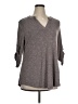 a.Jesdani Gray 3/4 Sleeve Top Size 1X - photo 1