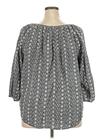 Chaps 3/4 Sleeve Blouse (view 2)