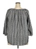 Chaps 100% Cotton Gray 3/4 Sleeve Blouse Size 2X - photo 2