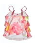 Justice Tie-dye Pink One Piece Swimsuit Size 5 - 6 - photo 2