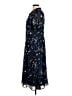 eShakti 100% Polyester Print Multi Color Blue Casual Dress Size S (estimated) - photo 5
