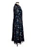 eShakti 100% Polyester Print Multi Color Blue Casual Dress Size S (estimated) - photo 4