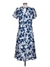 Talbots 100% Polyester Blue Casual Dress Size 12 Petite - photo 2