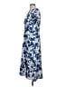 Talbots 100% Polyester Blue Casual Dress Size 12 Petite - photo 5