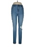 a.n.a. A New Approach Hearts Blue Jeans Size 10 - photo 1