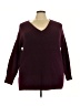 Halogen Burgundy Long Sleeve Top Size 3X - photo 1