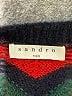 Sandro Chevron-herringbone Red Pullover Sweater Size M (estimated) - photo 7