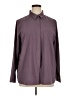 Modern Ambition Solid Purple Long Sleeve Button-Down Shirt Size XL - photo 1