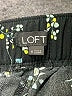 Ann Taylor LOFT 100% Polyester Floral Black Shorts Size M - photo 3