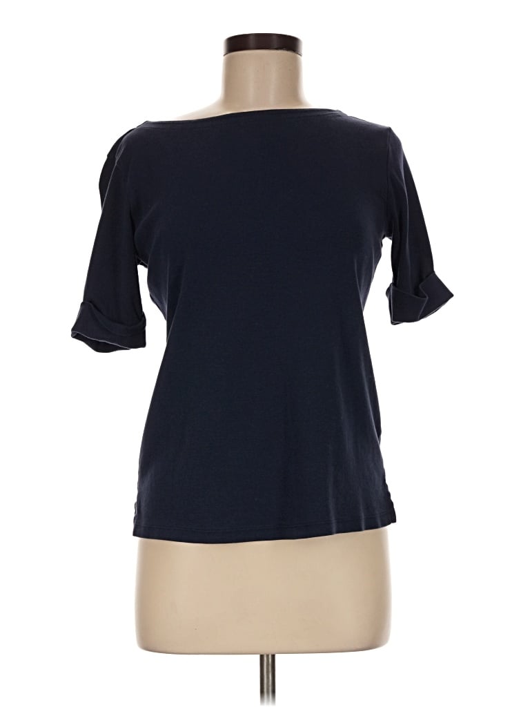 Pre-owned Karen Scott Short Sleeve T-shirt In Blue