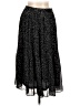 WD.NY 100% Polyester Polka Dots Black Casual Skirt Size L - photo 1
