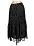 WD.NY 100% Polyester Polka Dots Black Casual Skirt Size L - photo 2
