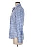 Thomas Mason for J.Crew Checkered-gingham Blue Long Sleeve Button-Down Shirt Size M (estimated) - photo 5