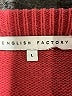 English Factory Burgundy Pullover Sweater Size L - photo 7