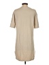 Assorted Brands Solid Tan Casual Dress Size S - photo 2
